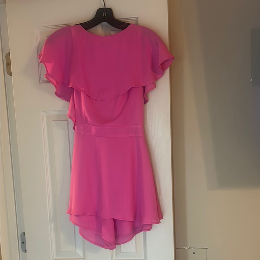 Pink Ruffle Wrap Romper - Picture 5 of 5
